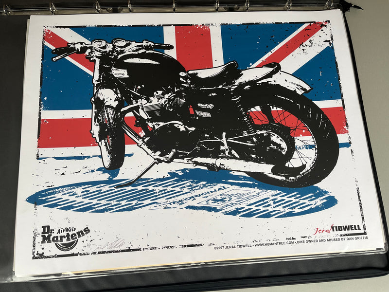 Great British Triumph Art Print Doc Martens Special Edition