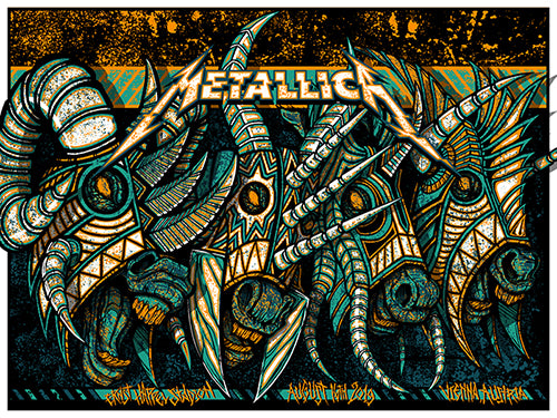 Metallica Gig Poster, Vienna, Austria 2019 by Brad Klausen
