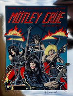 Motley Crue 1981 Commemorative Foil Screenprint Gig Poster by Justin Hampton