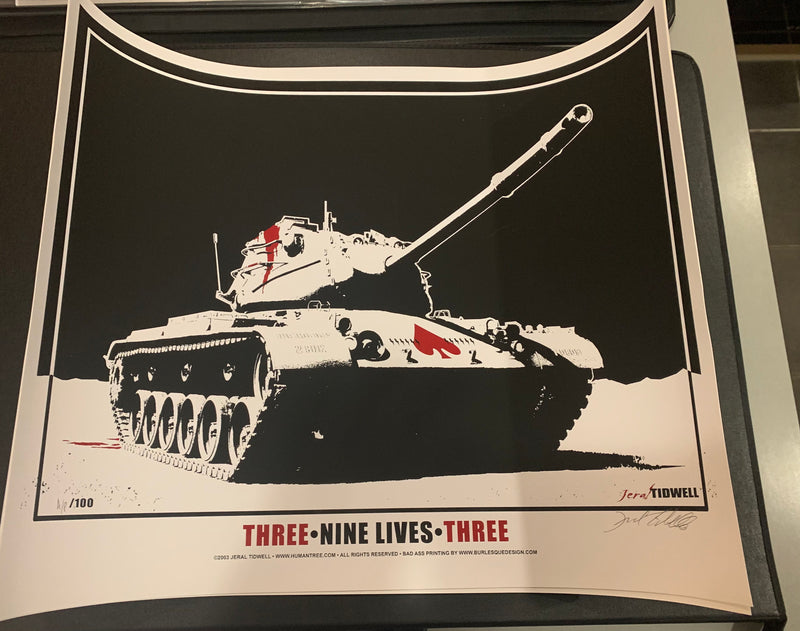 Nine Lives Tank Art Print A/P