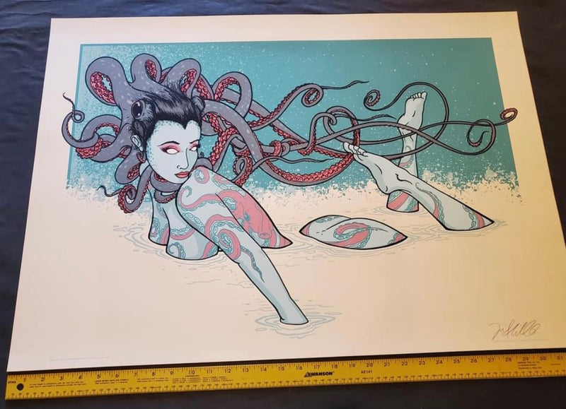 Octopus lady Art Print