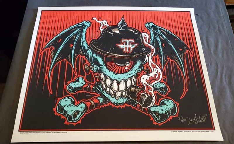 Jeral Tidwell Batwing Art Print Skull