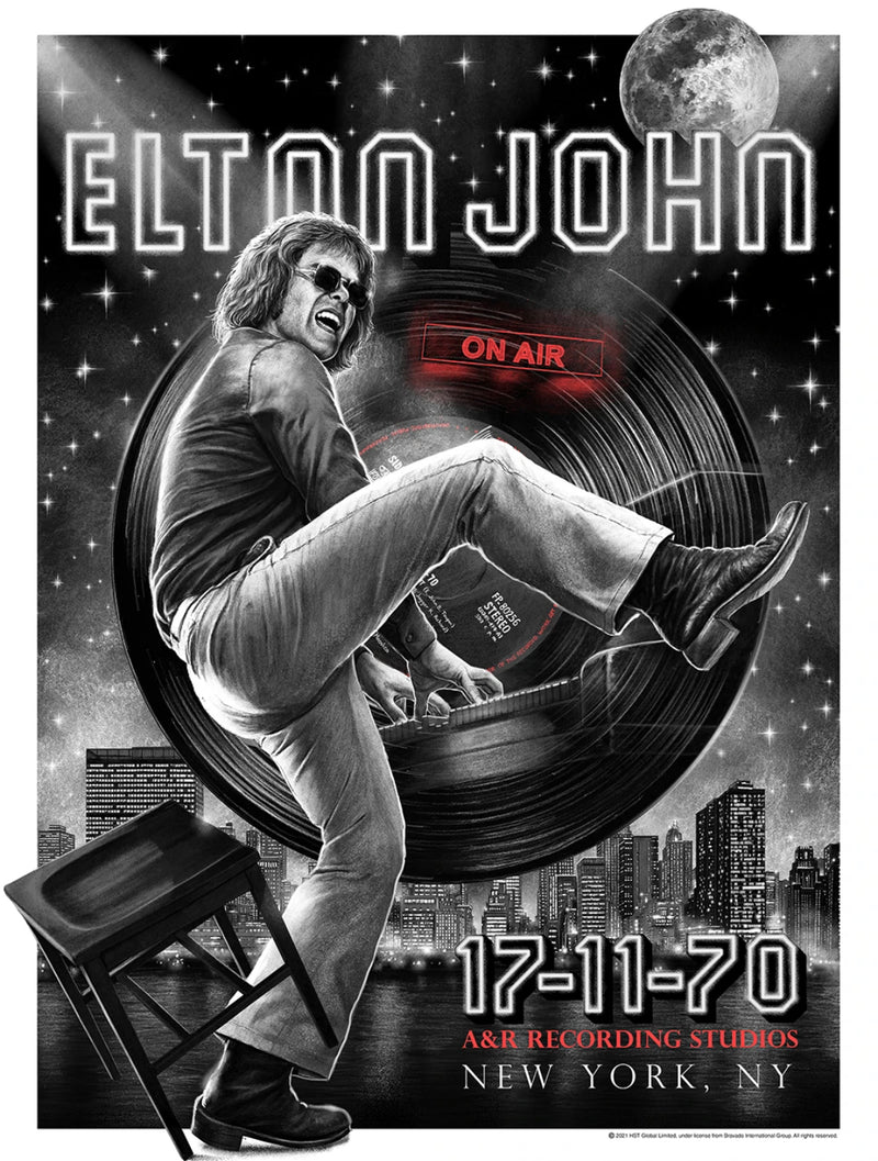Elton John 50th Anniversary Gig Poster