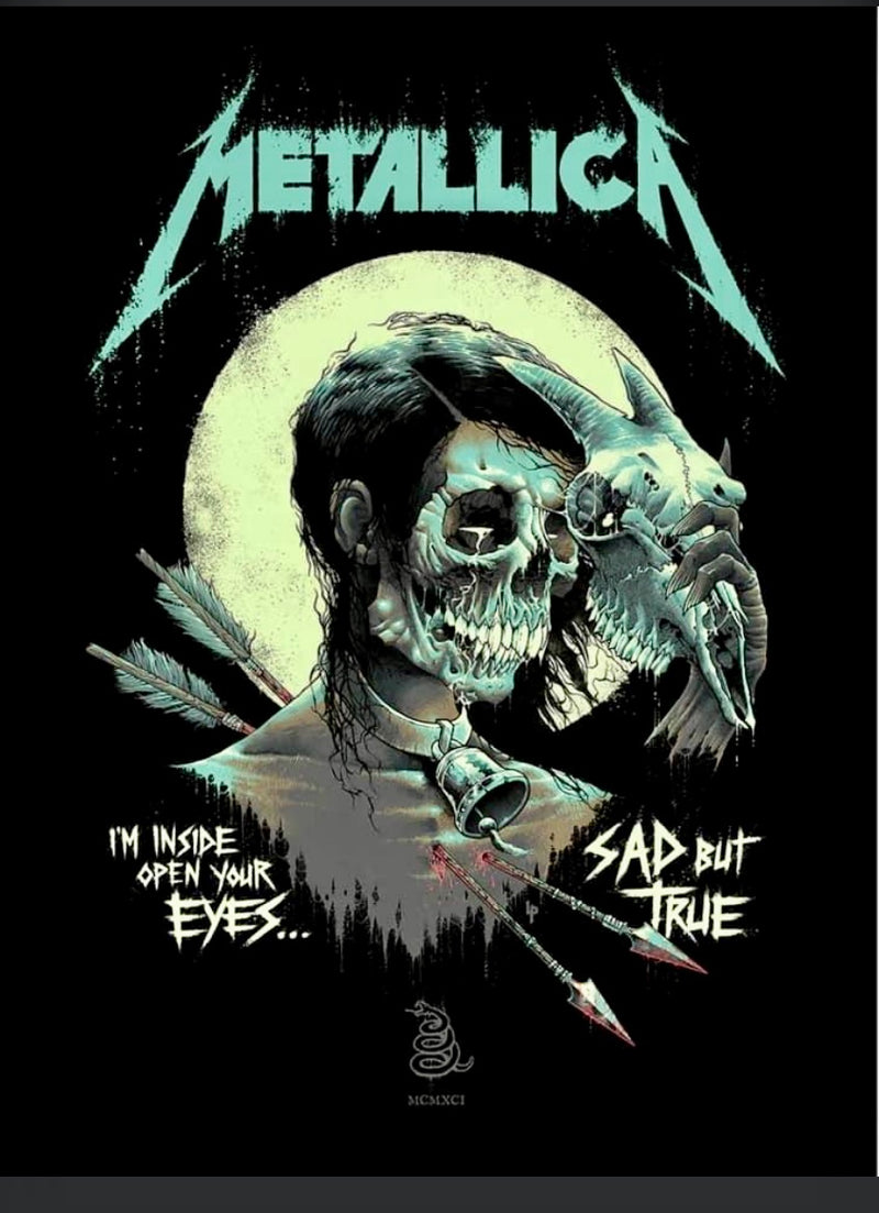 Metallica-Sad But True Luke Preece Gig Poster