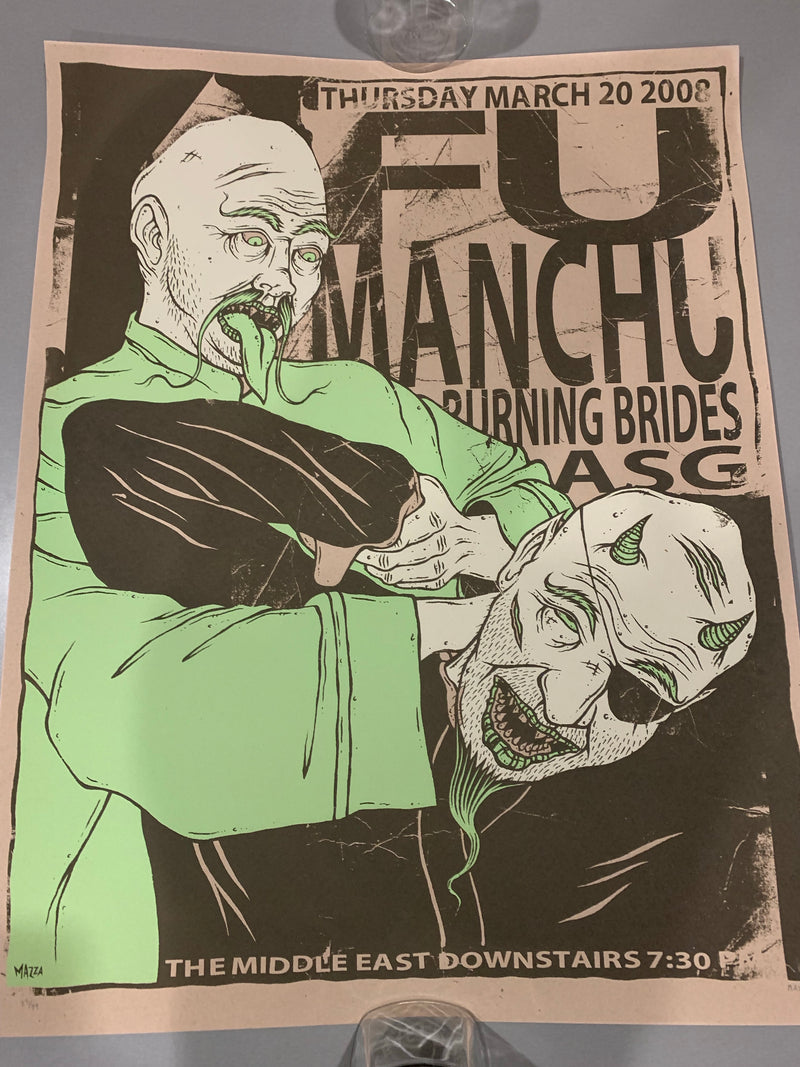Fu Manchu Jim Mazza Gig Poster