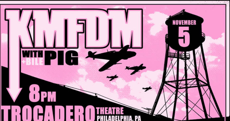 KMFDM Philadelphia Gig Poster