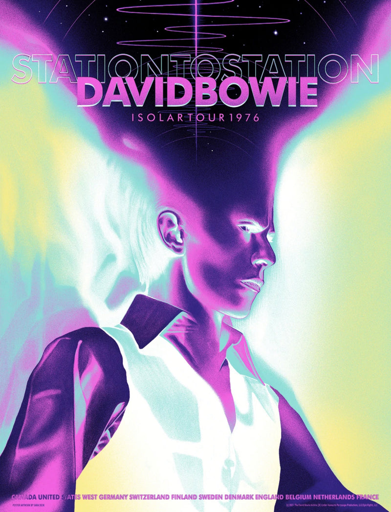 David Bowie 1976 Isolar Tour Gig Poster