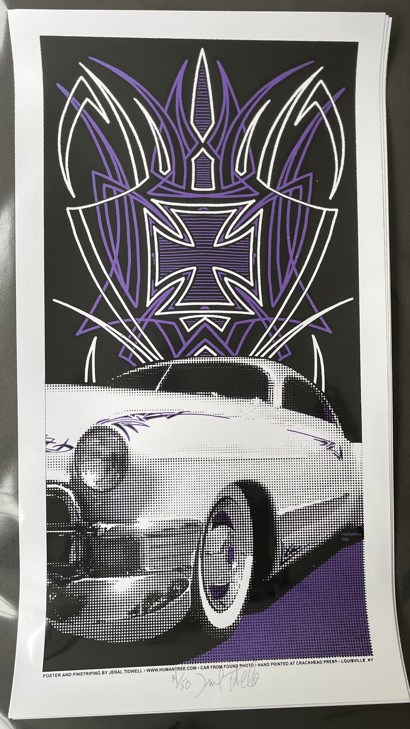 Hotrod Art Print Purple Variant