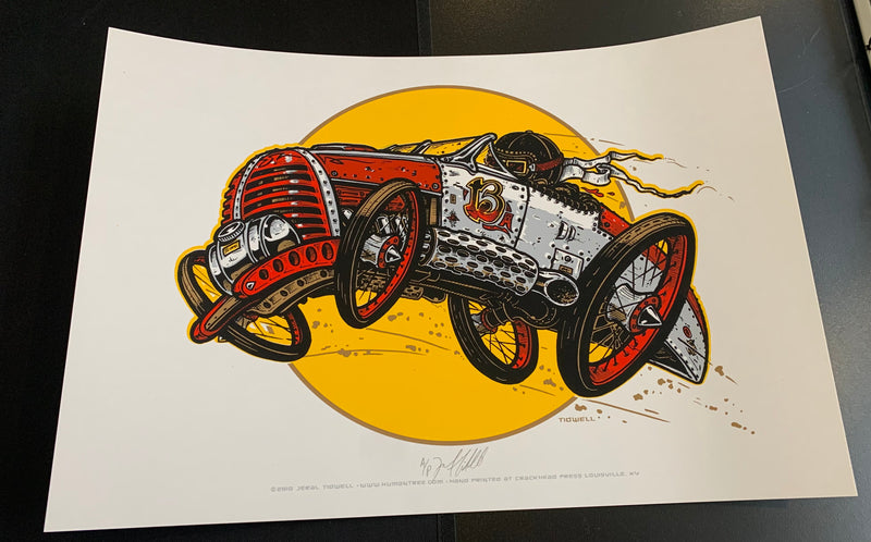 Vintage Race Car Art Print