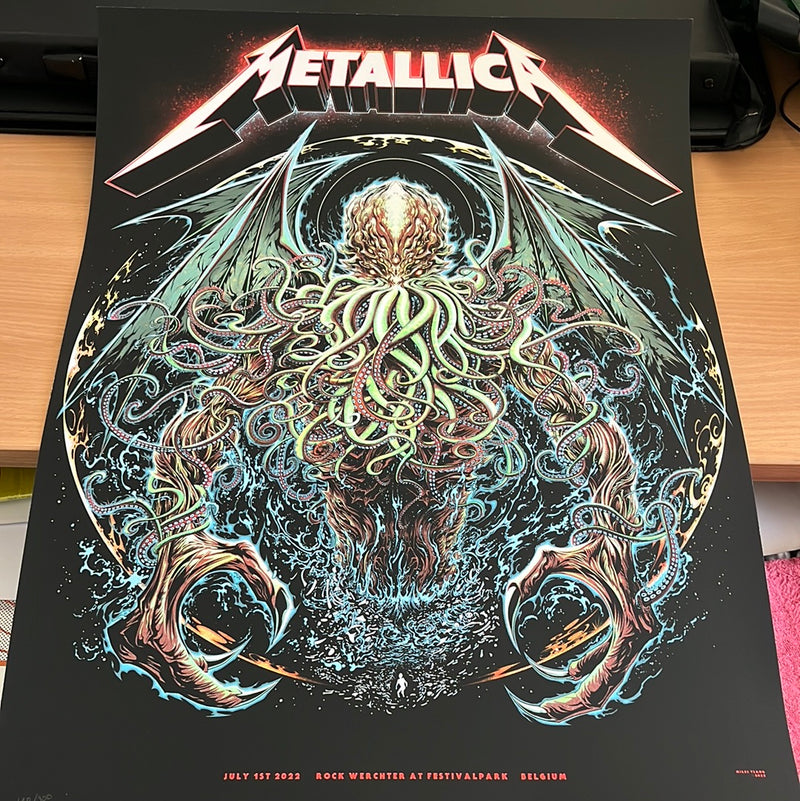 Metallica Miles Tsang Gig Poster