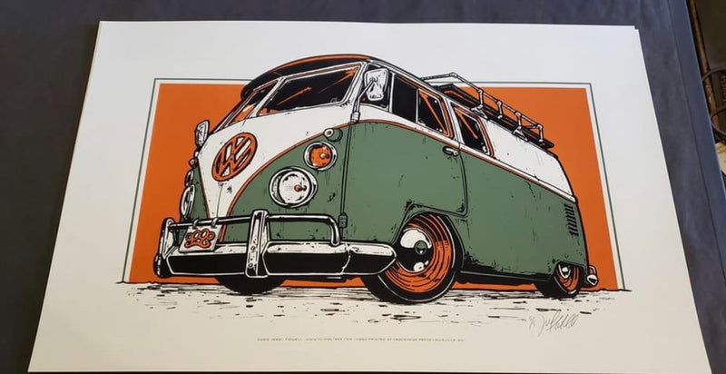 Jeral Tidwell VW Bus Art Print