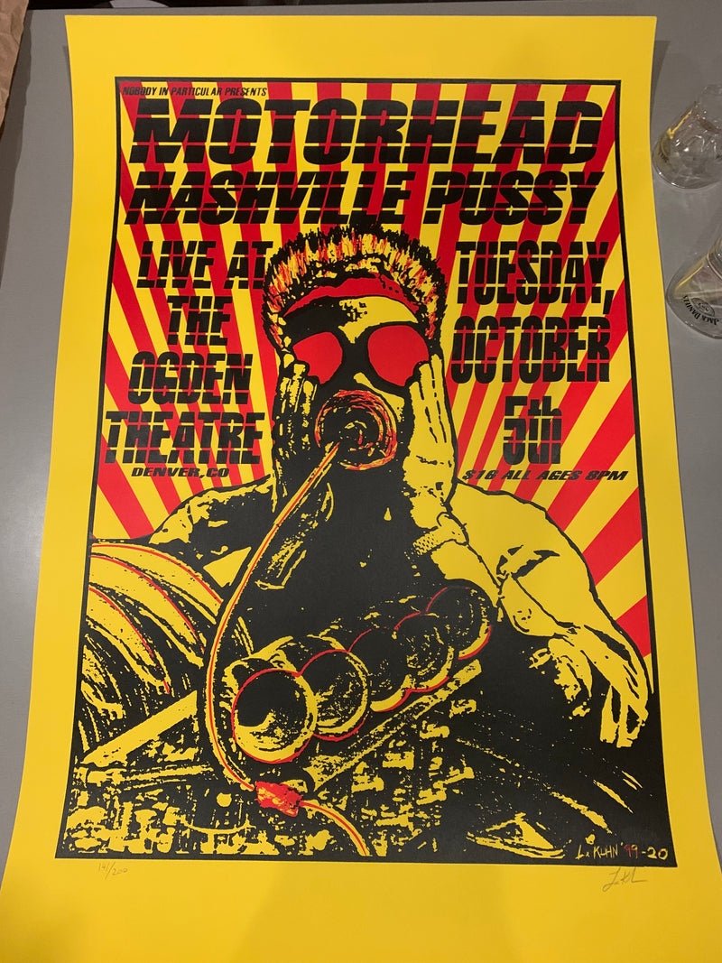 Motörhead Lindsey Kuhn Gig Poster