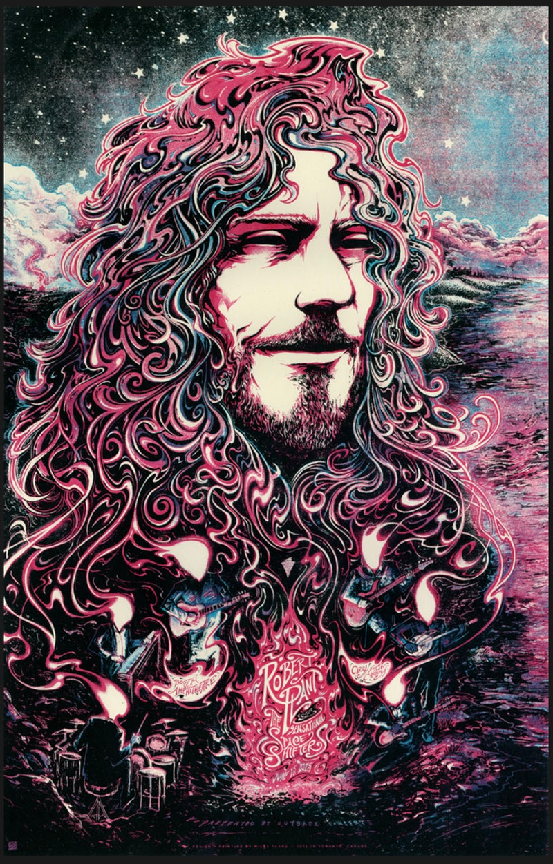 Miles Tsang Robert Plant 2015 Gig Poster